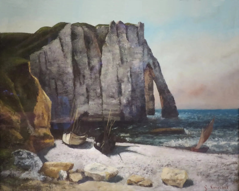 Falaise d'Étretat, la Porta d'Aval - Gustave Courbet