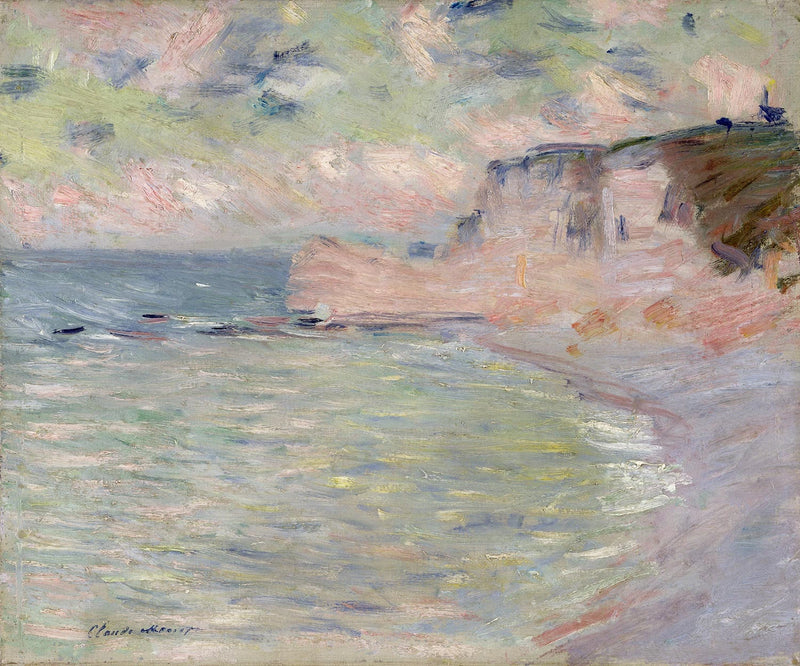Scogliera e Porte d'Amont, effetto mattina W1011 - Claude Monet