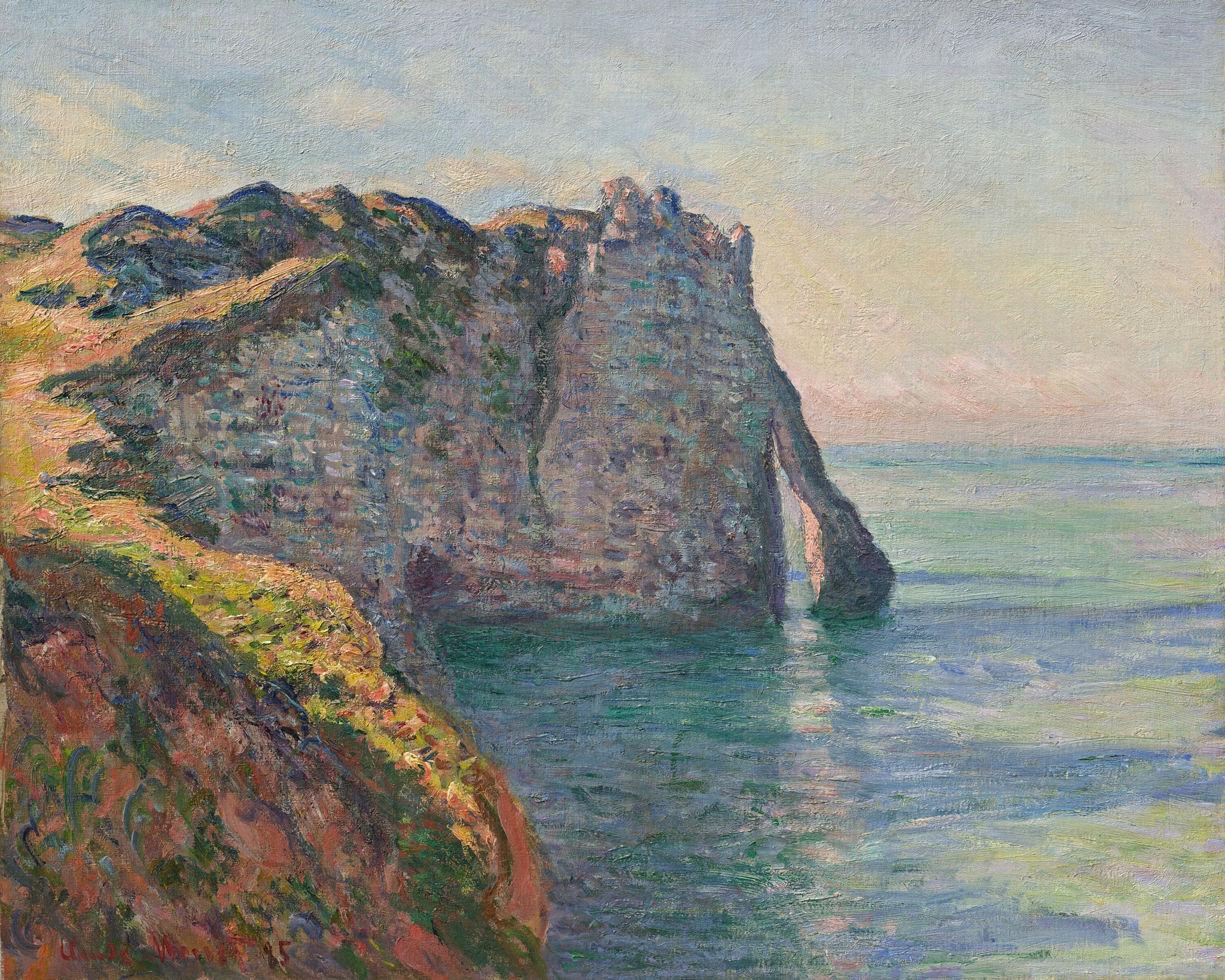 La Falaise et la Porte d’Aval W1018 par Claude Monet, Museum Barberini