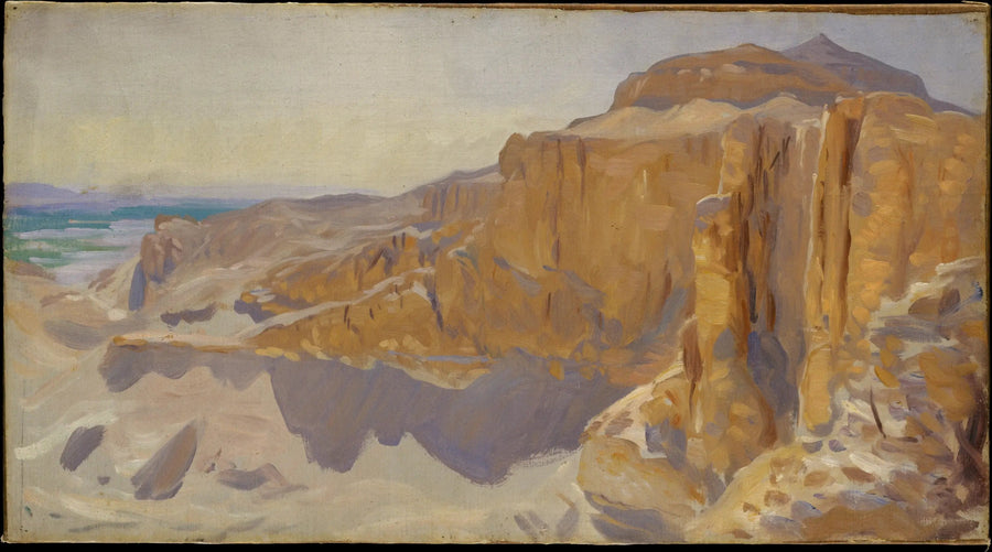 Falesie di Deir el-Bahri, Egitto - John Singer Sargent