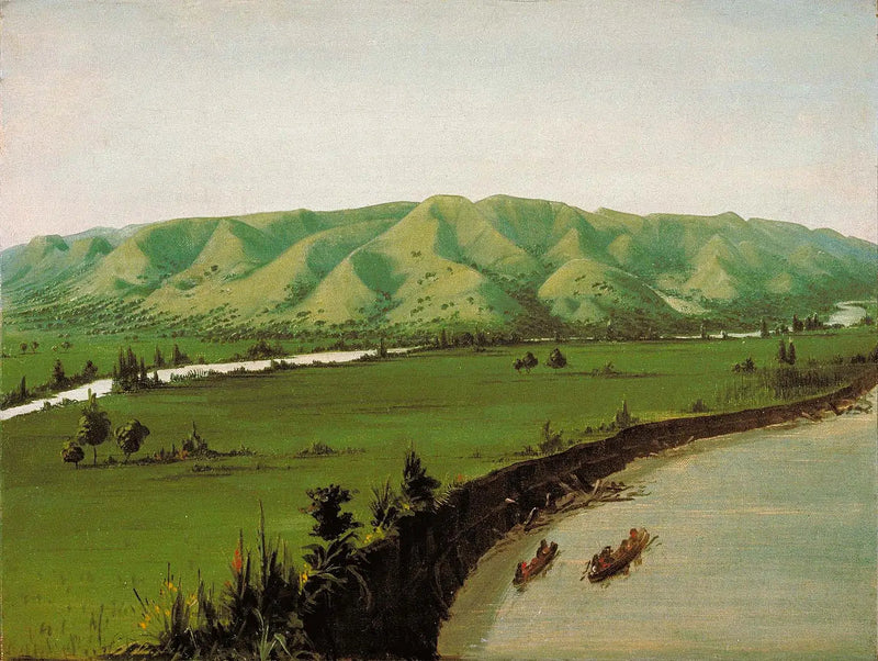 Scogli di Nishnabottana, a 1.070 miglia sopra Saint-Louis - George Catlin