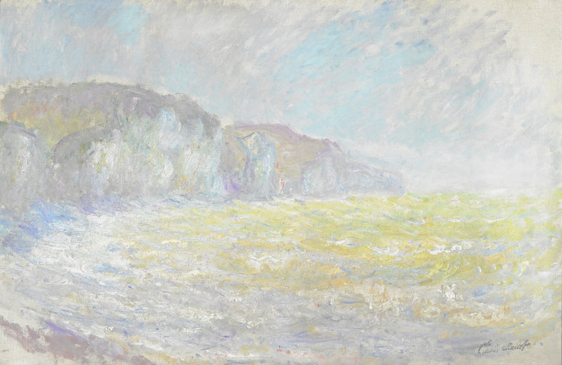 Scogliere di Pourville, mare agitato - Claude Monet