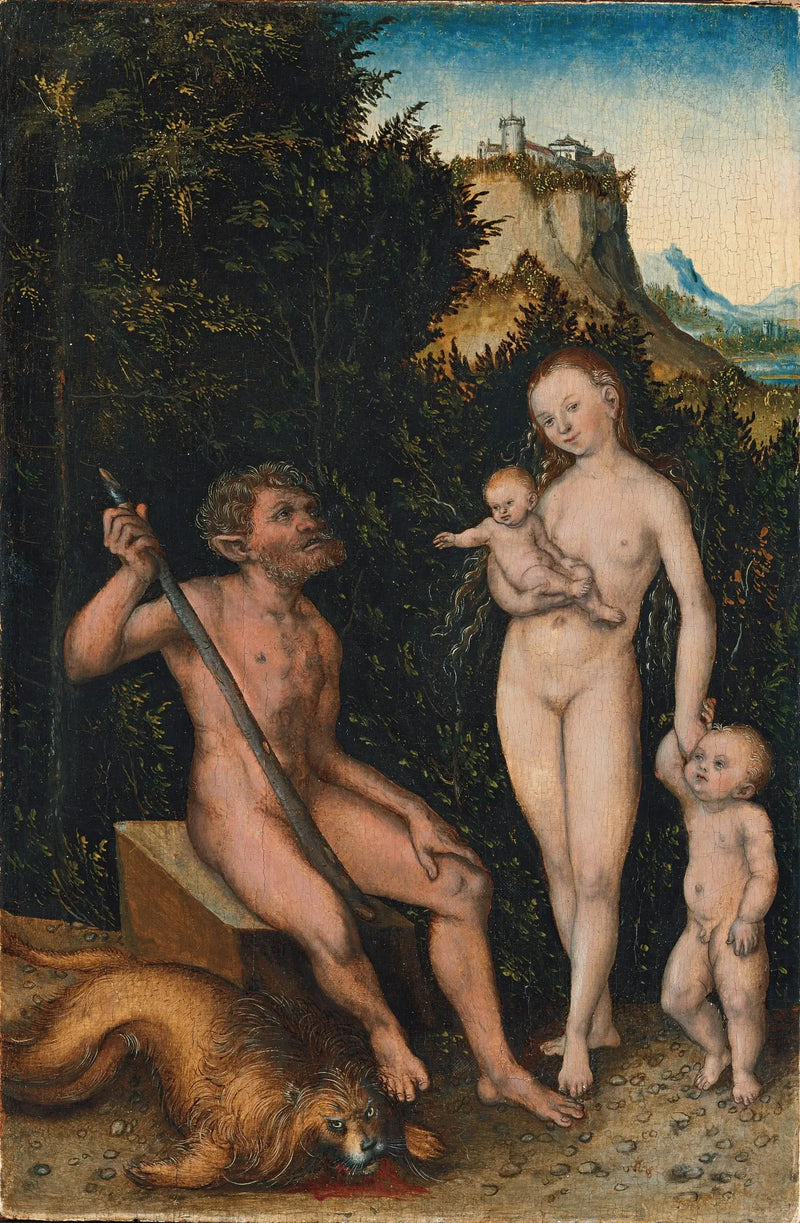 Famiglia di uomini selvaggi - Lucas Cranach il Vecchio