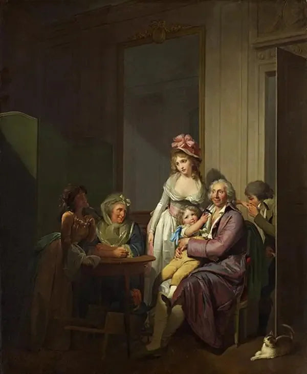 Famiglia in un interno - Louis-Léopold Boilly