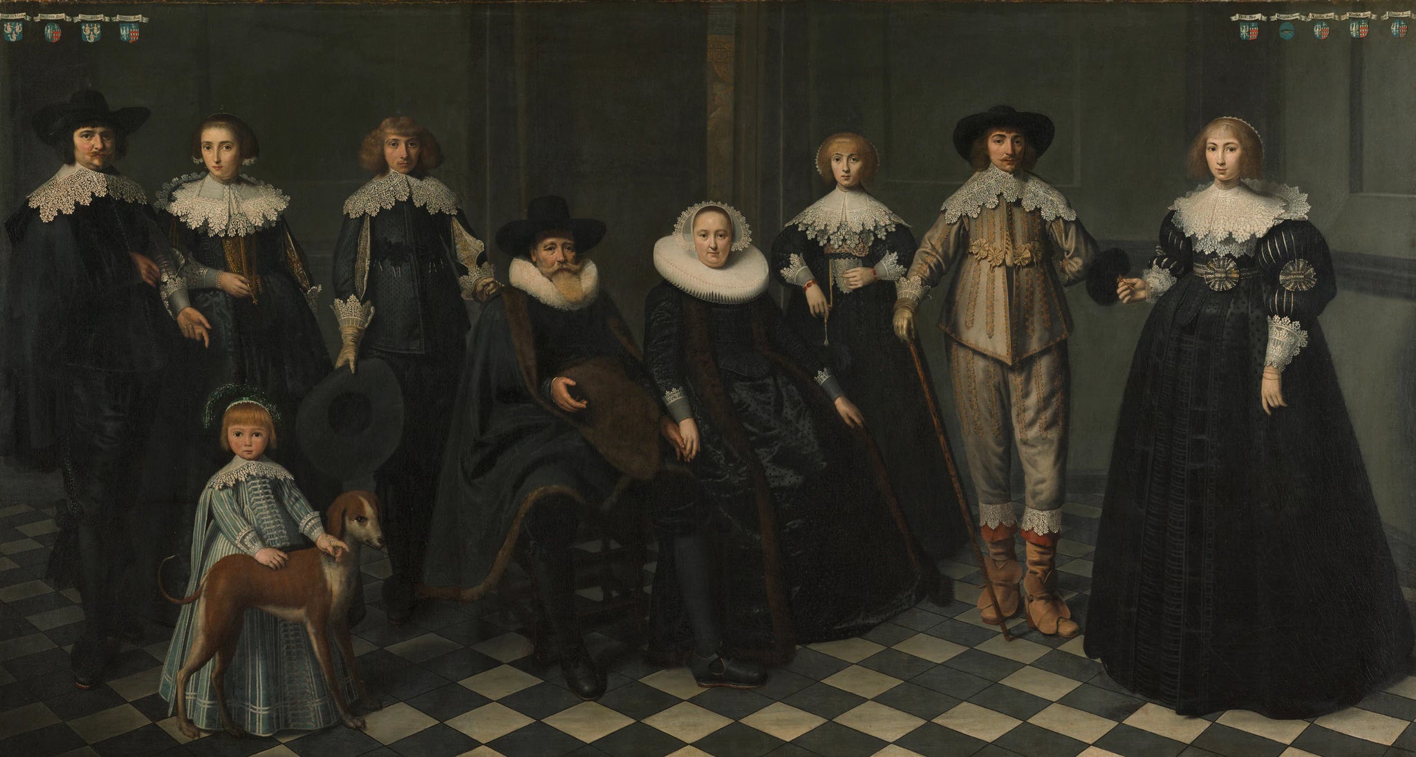 La famille de Dirck Bas Jacobsz, maire d'Amsterdam - Dirck van Santvoort