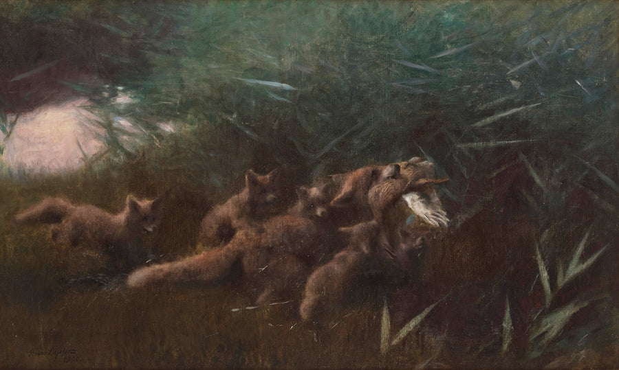 La famiglia Fox - Bruno Liljefors