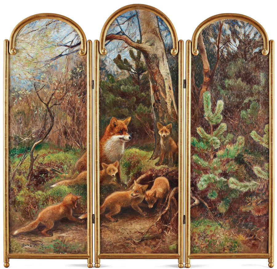 La famiglia Fox - Bruno Liljefors