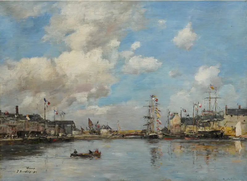 Fécamp, il bacino - Eugène Boudin