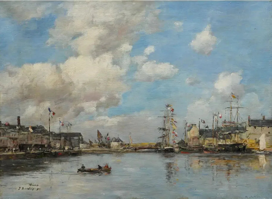 Fécamp, il bacino - Eugène Boudin