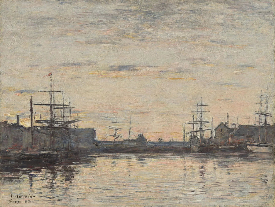 Fécamp: il porto interno - Eugène Boudin