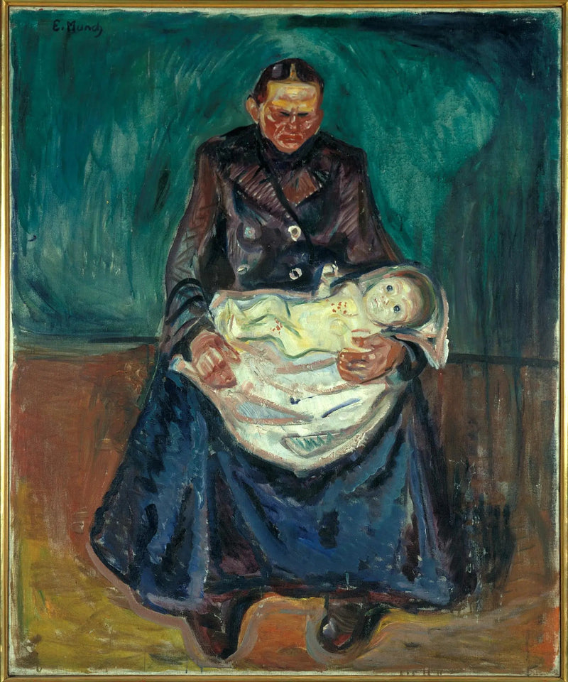 Donna con bambino malato. Patrimonio - Edvard Munch