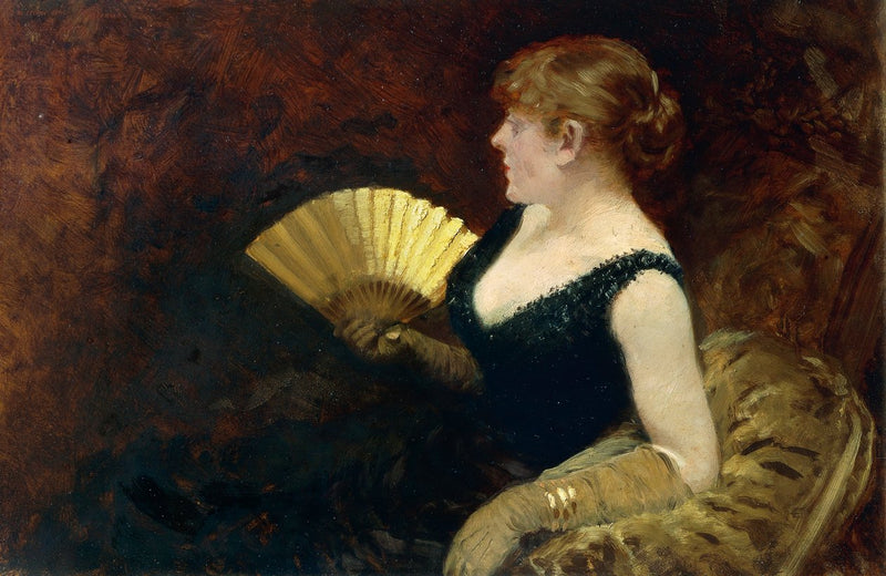 Donna con ventaglio - Giuseppe De Nittis