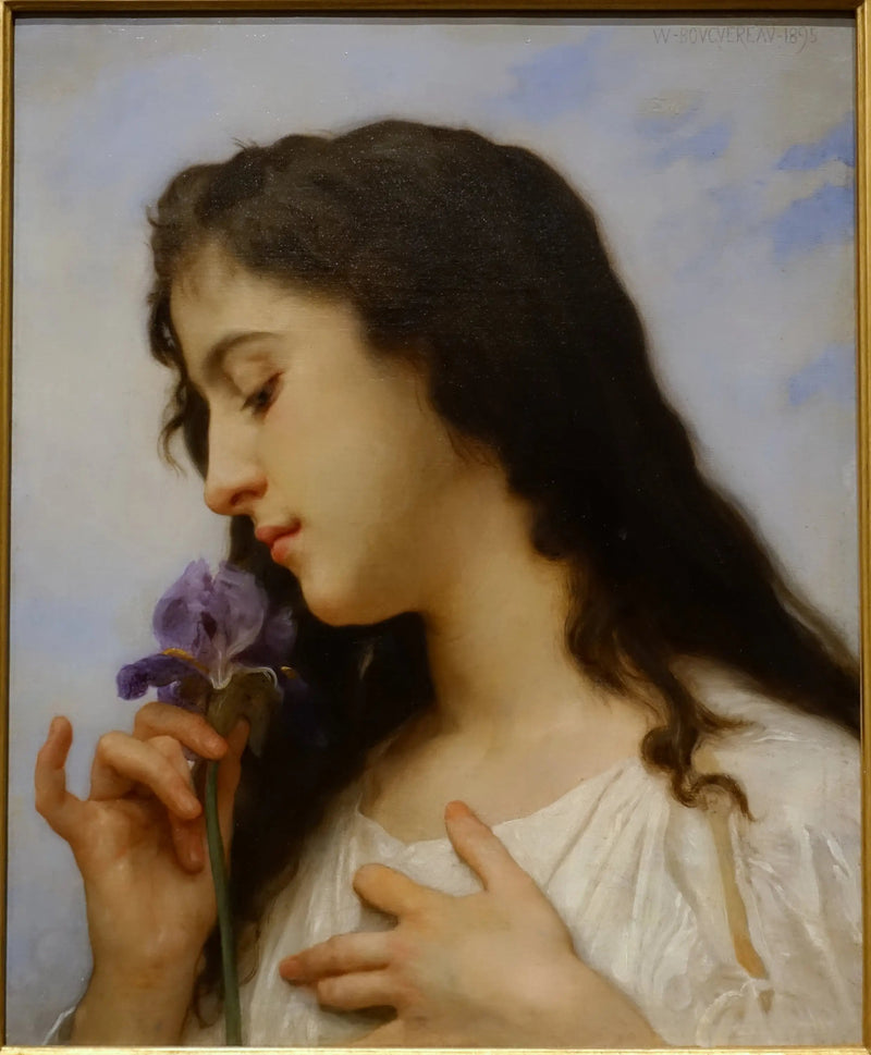 Donna con iris - Bouguereau