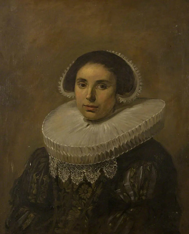 Donna con la colletto (forse Sara Wolphaerts van Diemen) - Frans Hals