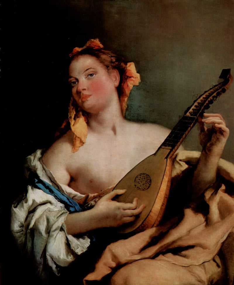 Donna con la mandolina - Giovanni Battista Tiepolo