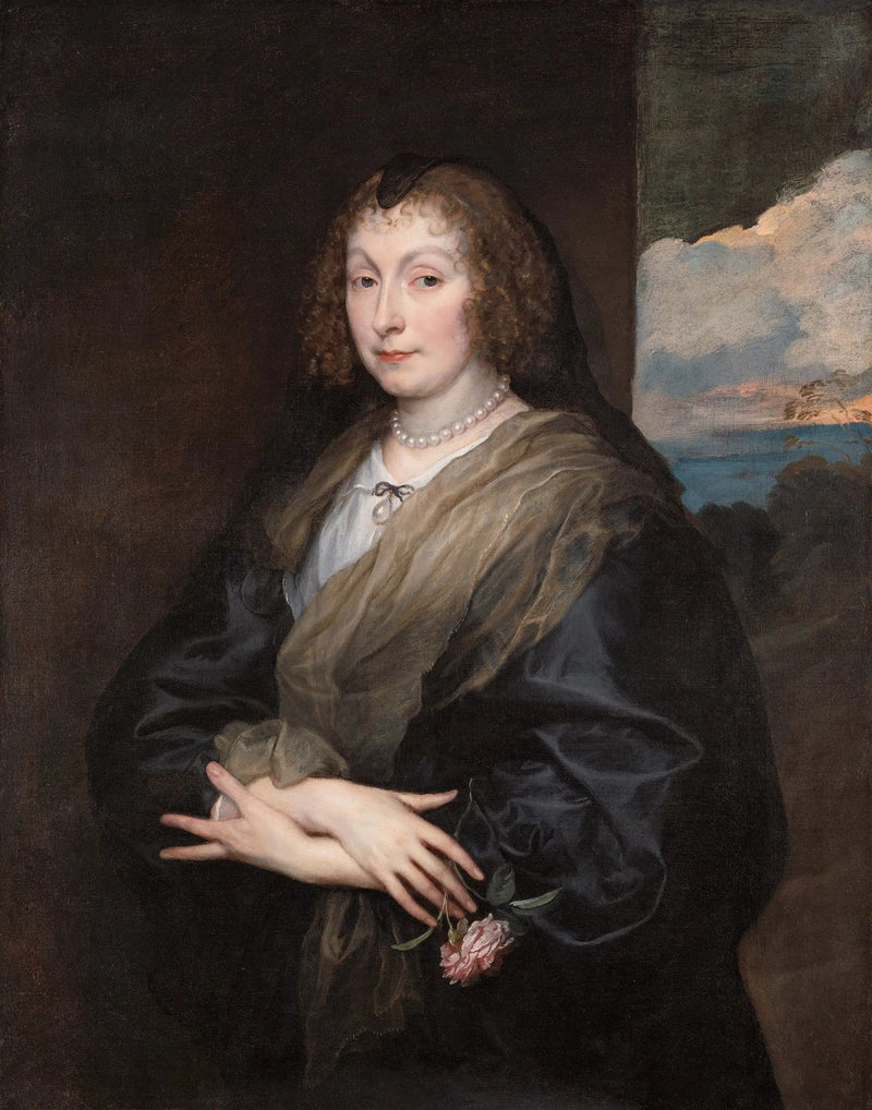 Donna con la rosa - Antoine van Dyck