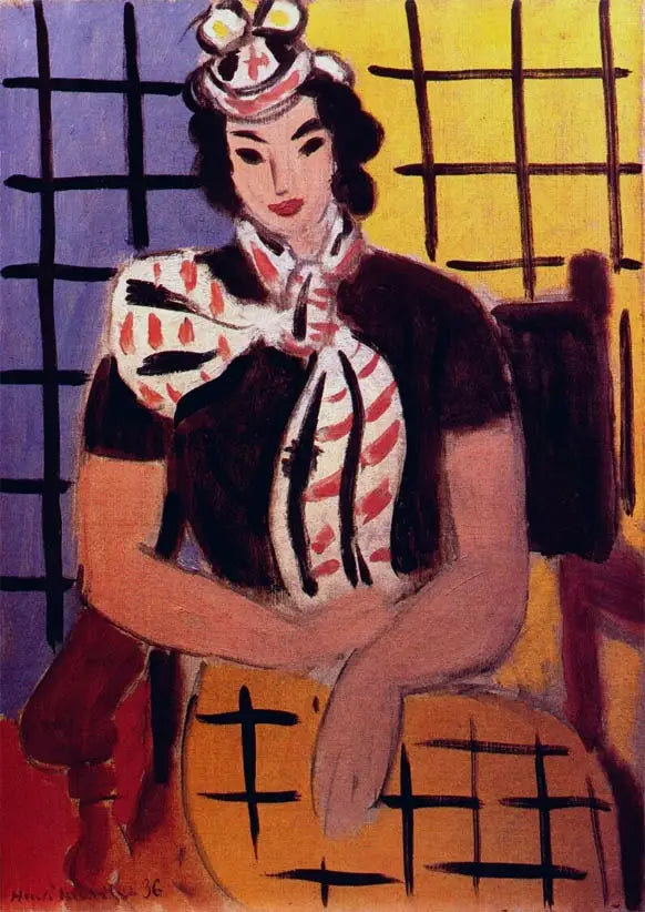 Donna con sciarpa scozzese - Henri Matisse