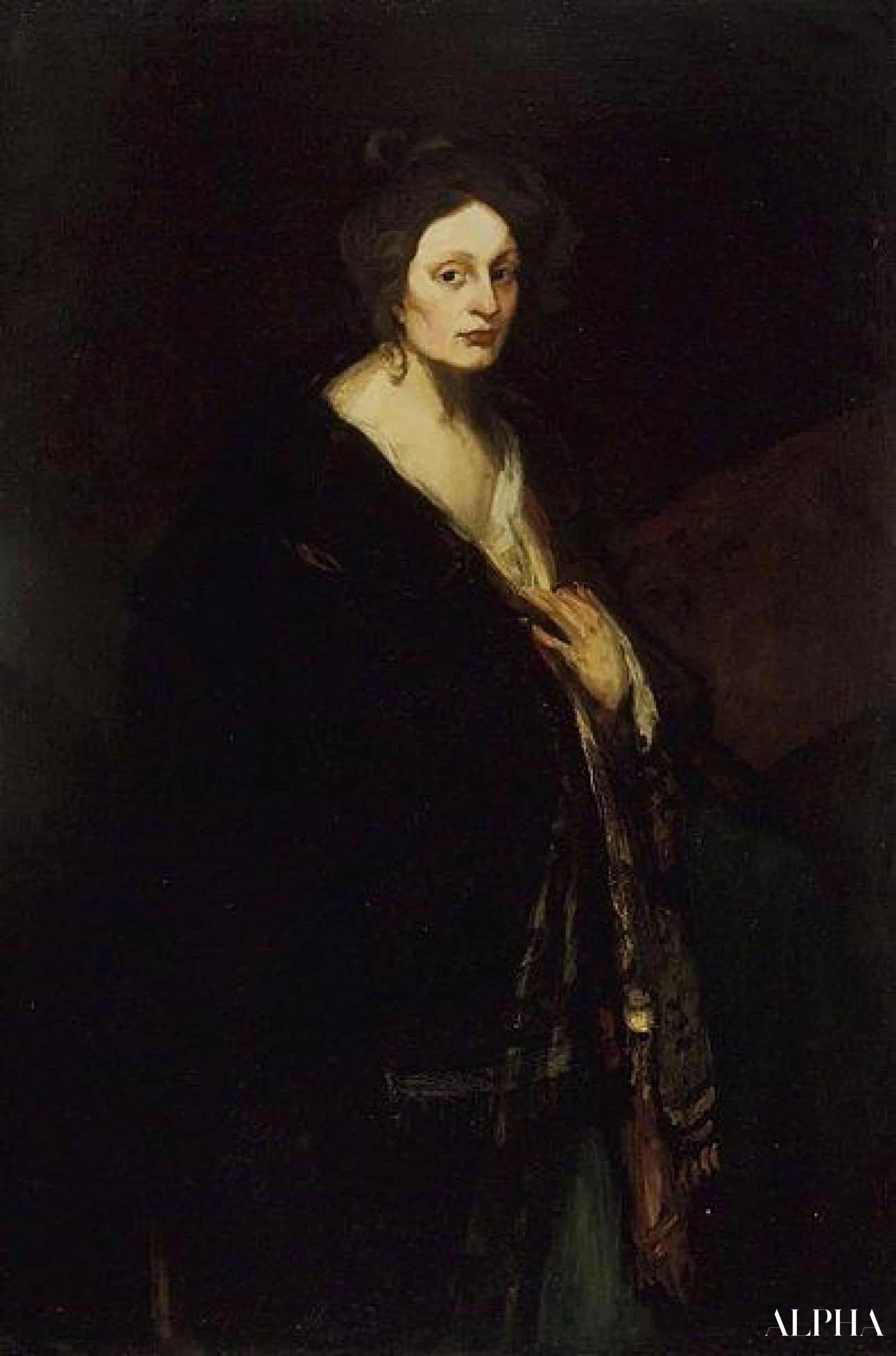 Donna con Cappotto - Robert Henri - Riproduzioni di quadri e dipinti di alta gamma