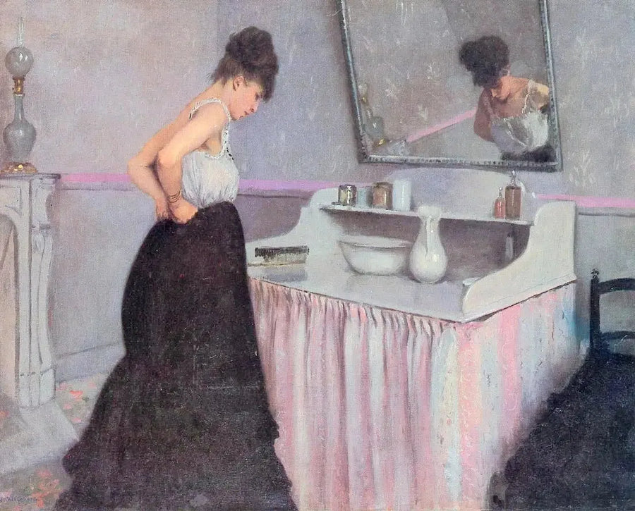 Donna alla toeletta - Gustave Caillebotte