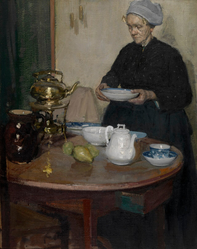 Donna al tavolo - Richard Edward Miller