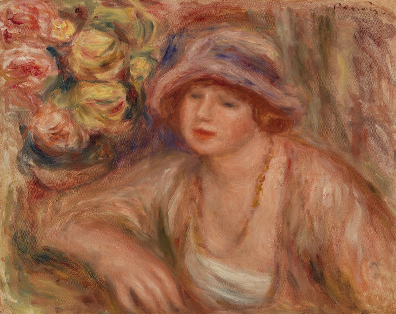 Donna appoggiata (Femme accoudée) - Pierre-Auguste Renoir