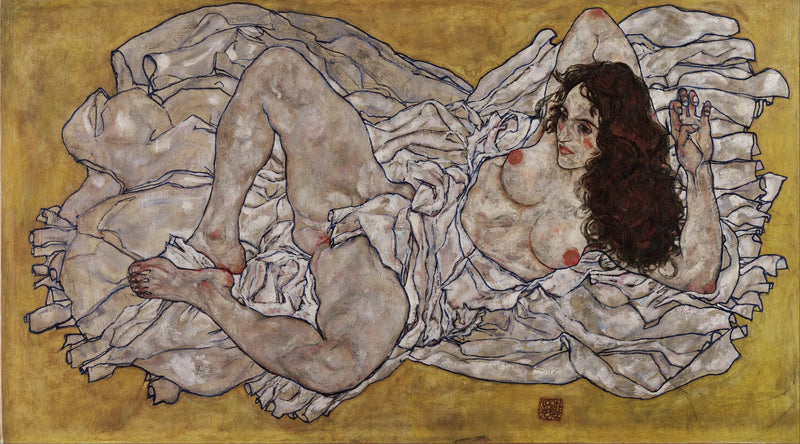 Donna sdraiata - Egon Schiele