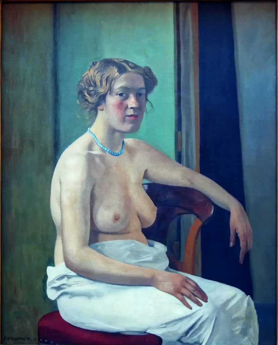 Donna seduta mezza nuda - Félix Vallotton