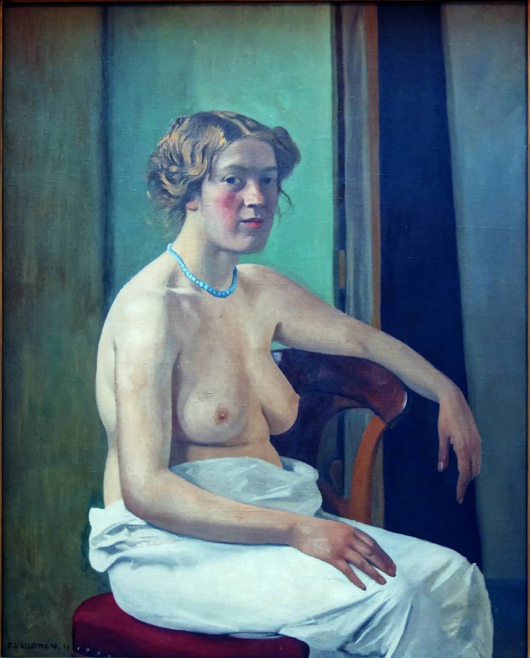Femme assise à demi-nue - Félix Vallotton - Alpha Reproduction