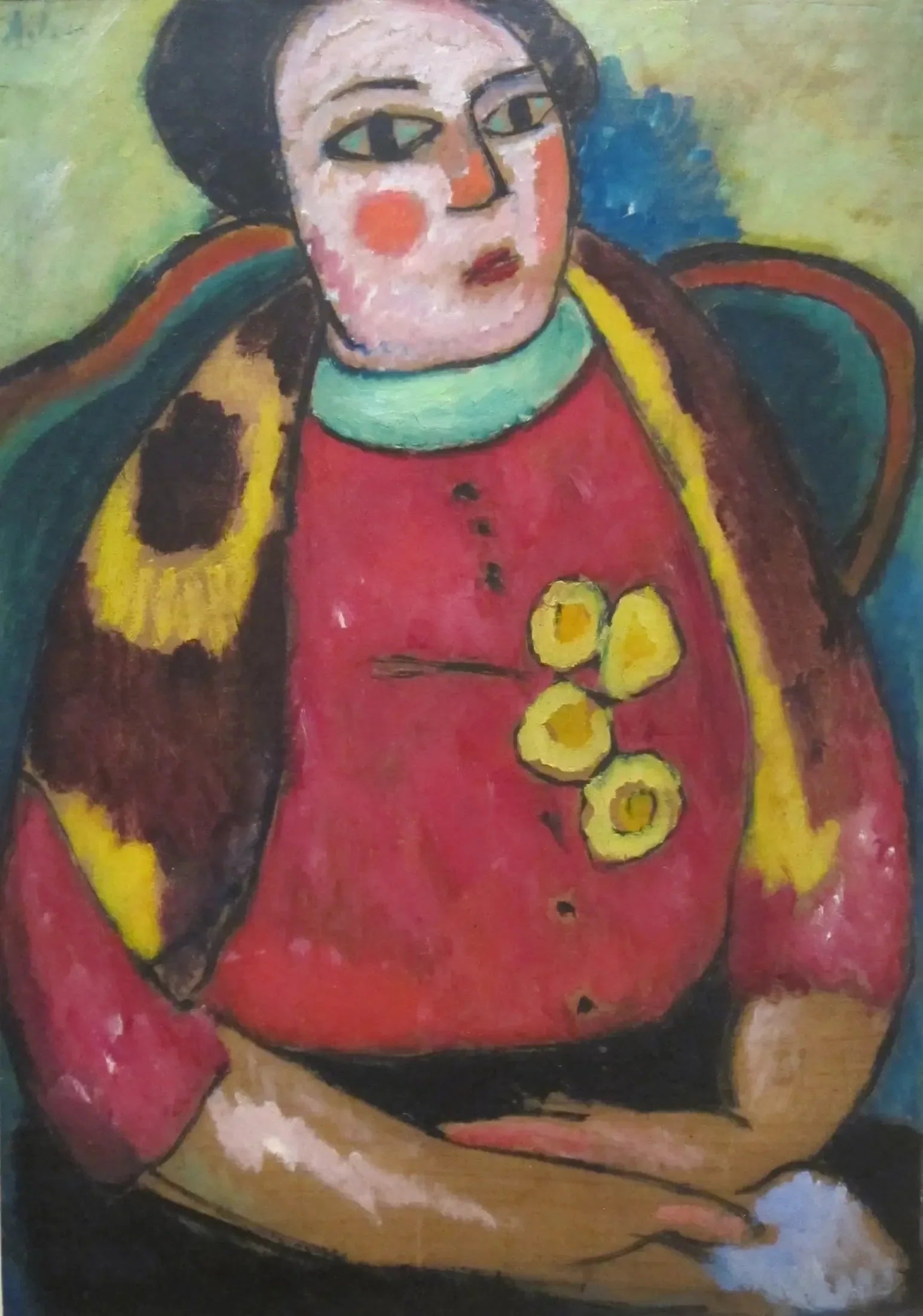 Femme assise - Alexej von Jawlensky image 1 reproduction de peinture à l’huile