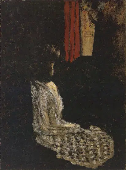 Donna seduta in una stanza buia - Édouard Vuillard