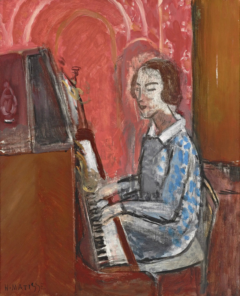 Donna seduta davanti al suo pianoforte - Henri Matisse