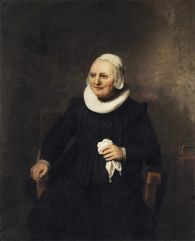 Ritratto di una donna seduta con un fazzoletto - Rembrandt