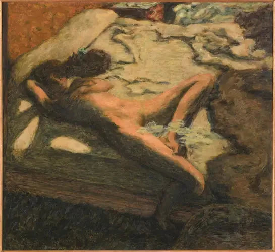 Donna assopita su un letto - Pierre Bonnard