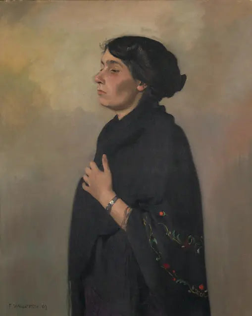 Donna con scialle nero - Félix Vallotton