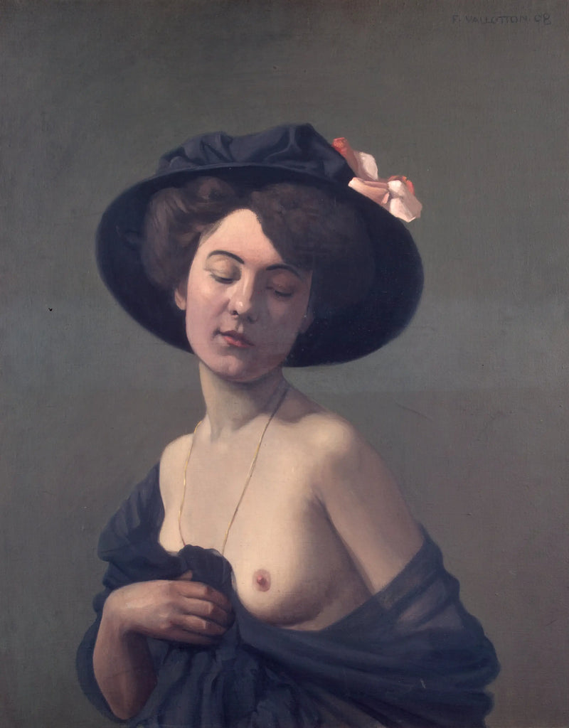 Donna con il cappello nero - Félix Vallotton