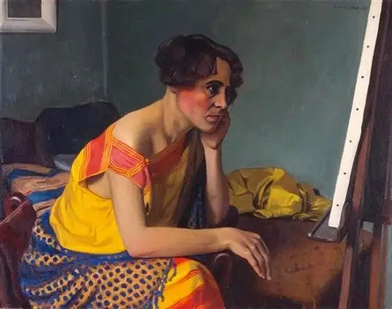 Donna al cavalletto - Félix Vallotton