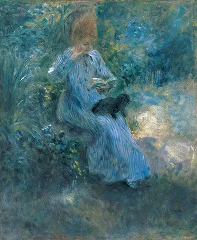 Donna con cane nero - Pierre-Auguste Renoir