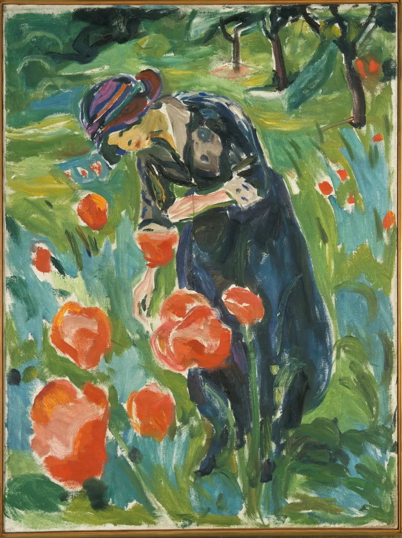 Donna con il papavero - Edvard Munch