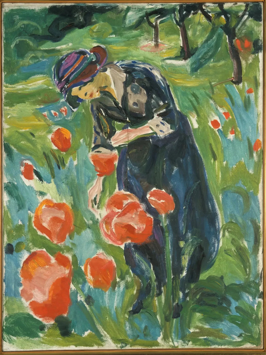 Donna con il papavero - Edvard Munch