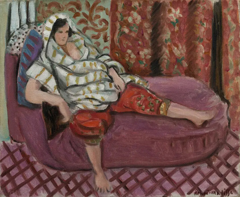Donna sul divano rosa - Henri Matisse