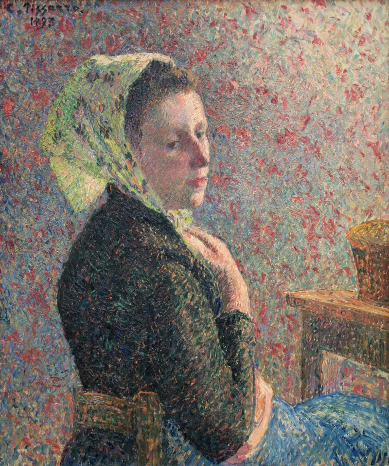 Donna con fazzoletto verde - Camille Pissarro