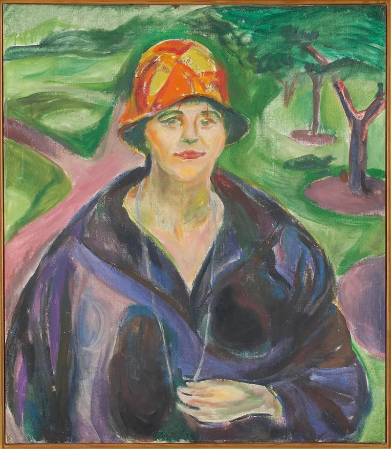 Donna con cappotto blu - Edvard Munch