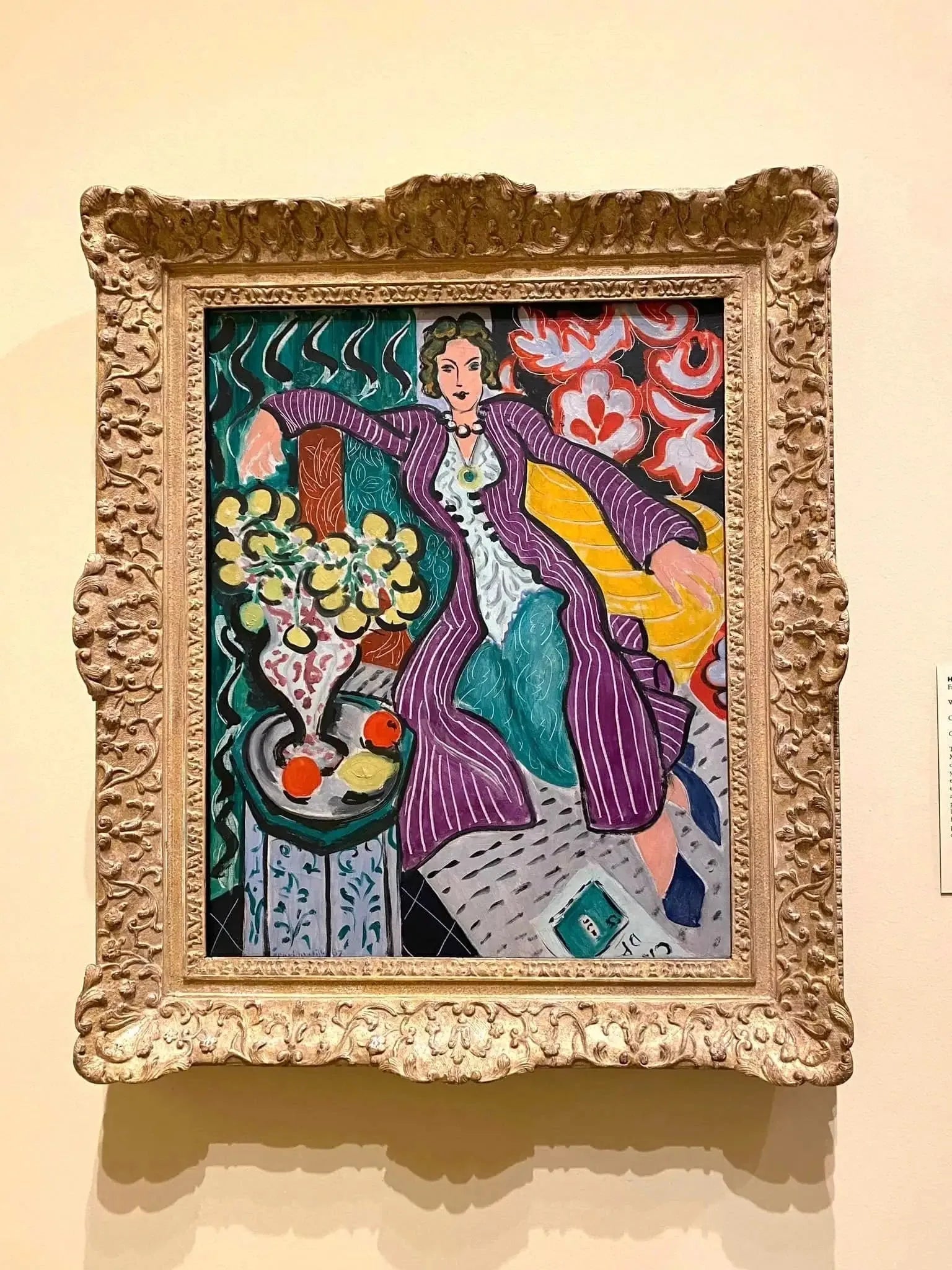 Femme au manteau violet - Henri Matisse image 2 reproduction réalisée par Alpha Reproduction