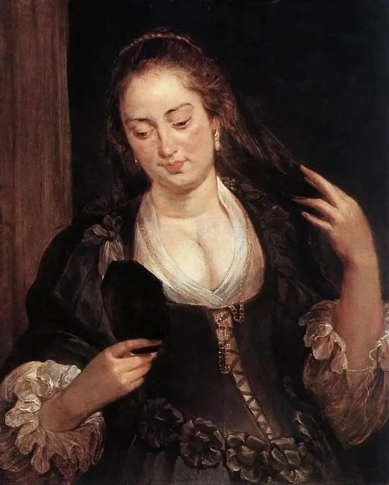 Donna allo specchio - Peter Paul Rubens