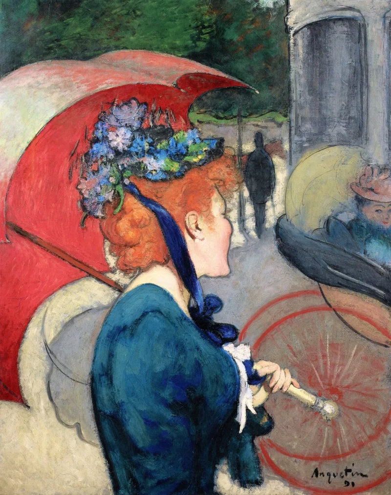 Donna con l'ombrello - Louis Anquetin