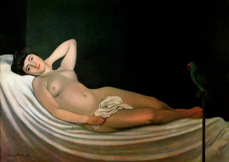 Donna con il pappagallo - Félix Vallotton