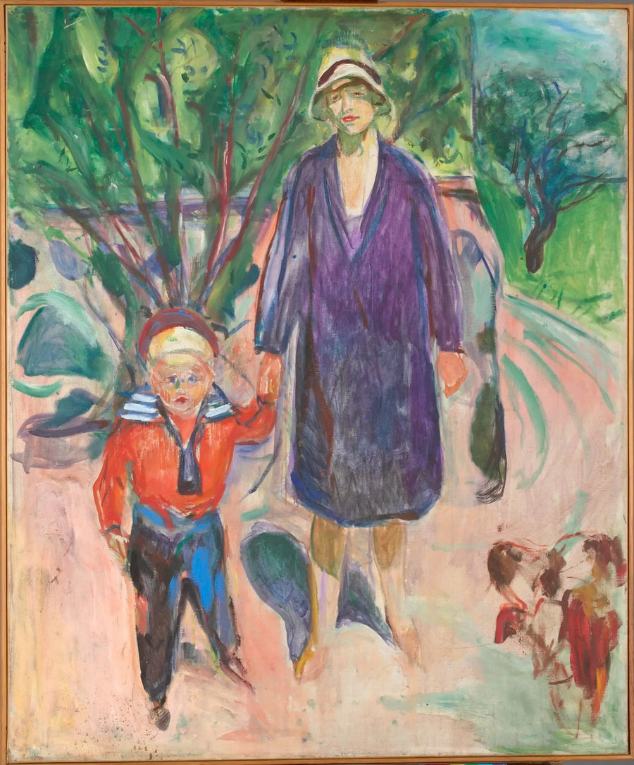 Donna con bambino - Edvard Munch