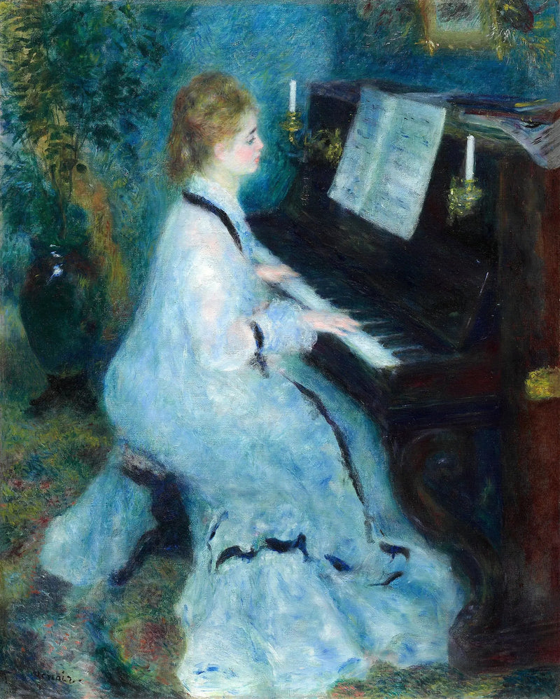 Donna al pianoforte - Pierre-Auguste Renoir