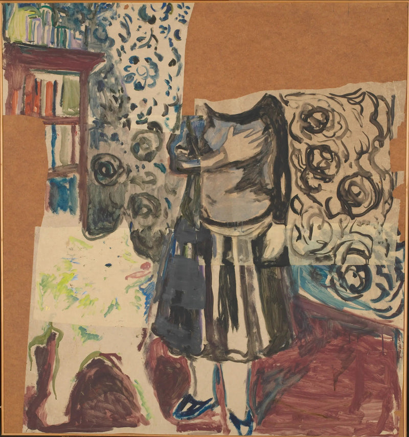 Donna con samoyède - Edvard Munch