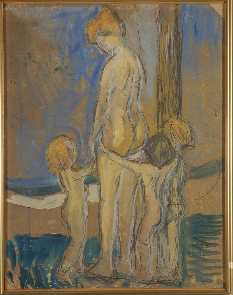 Donna con bambini - Edvard Munch